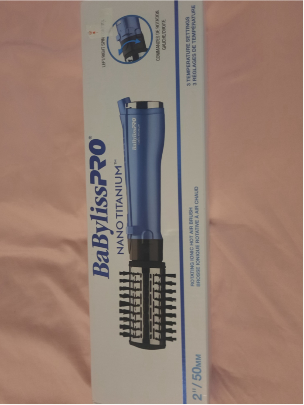 Women's BaBylissPRO Nano Titanium Rotating Hot Air Brush One Size Blue
